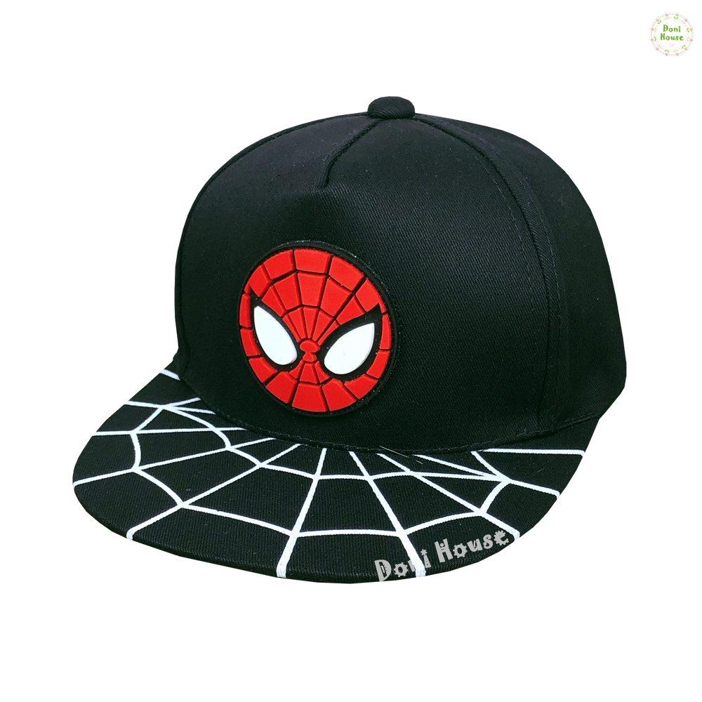 [Bé 2-4 Tuổi] Nón Kết Mũ Lưỡi Trai Từ 2 3 4 Tuổi Vòng Đầu 50.5cm Hình Người Nhện Spiderman Cho Bé Trai NK20 - Doni House