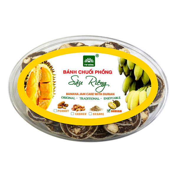 Bánh chuối phồng sầu riêng Tư Bông
