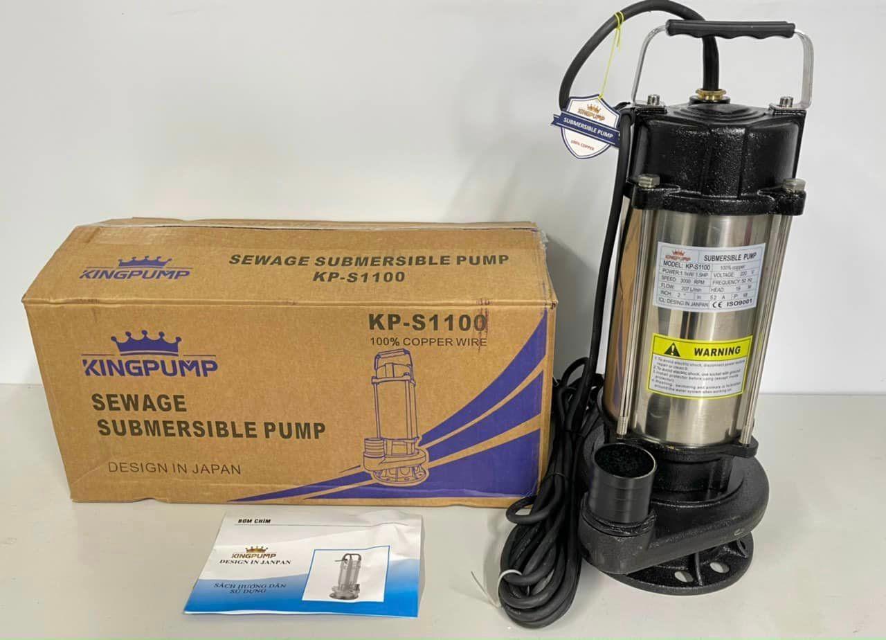 MÁY BƠM CHÌM 1100W KINGPUMP KP-S1100 - HÀNG CHÍNH HÃNG