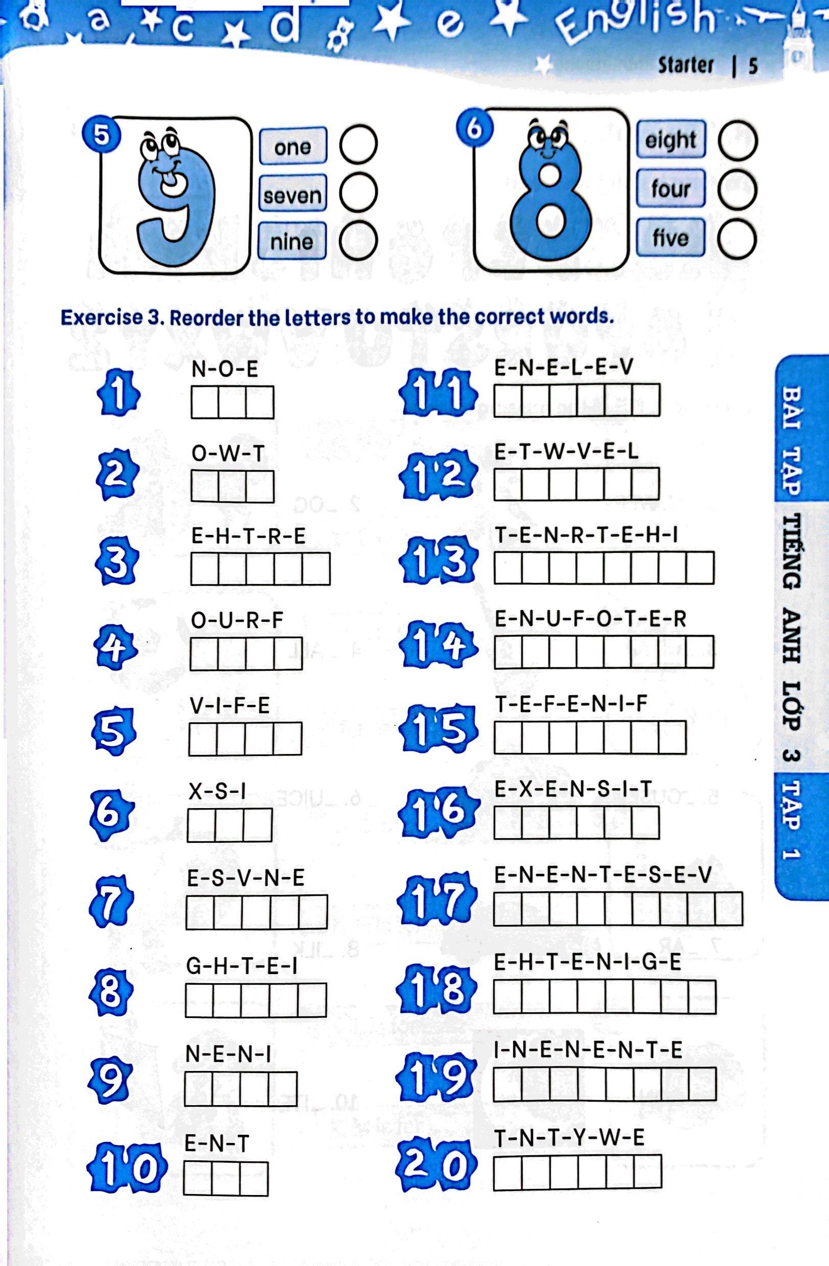 Global Success - Bài Tập Tiếng Anh Lớp 3 - Tập 1 (Có Đáp Án)