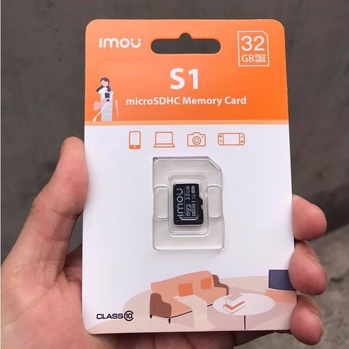 Thẻ nhớ cho camera IMOU chuẩn Micro SD dung lượng 32GB/64GB class 10 U1 tốc độ cao, hàng chính hãng