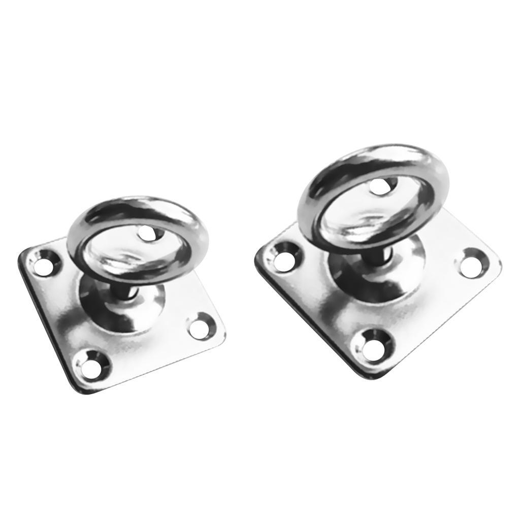 316 Stainless Steel Swivel Square Pad Eye Plate Boat Rigging Hardware 6mm