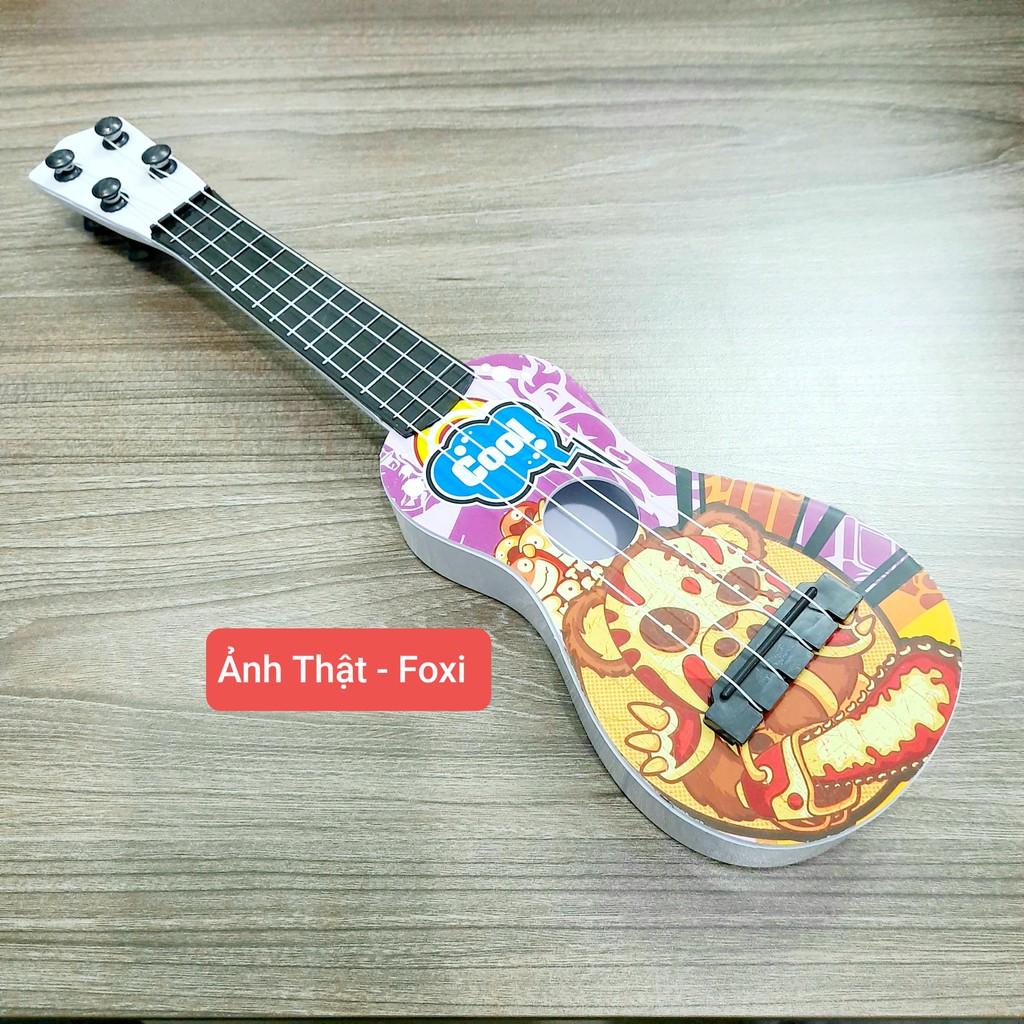 Đồ chơi phát nhạc và nhạc cụ Đàn Guitar Mini Foxi-Ukulele cho bé vừa chơi vừa học phát triển trí tuệ