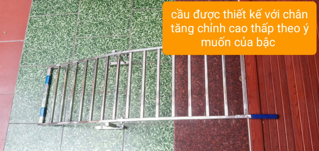 cầu dắt xe inox 100% kích thước 130x40cm