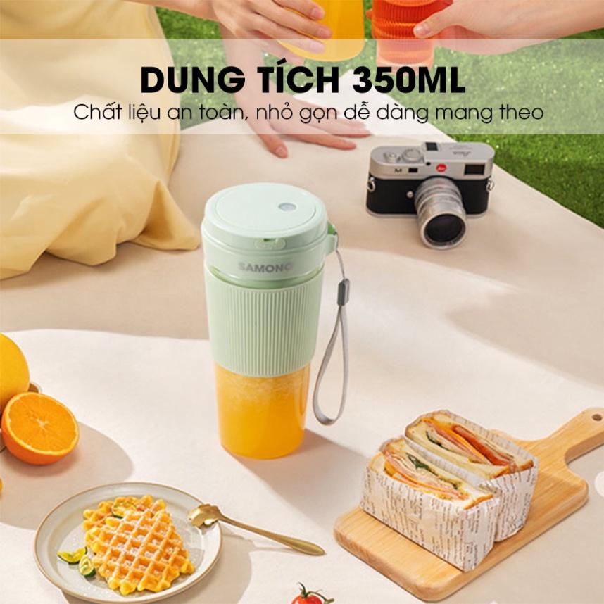 HOẢ TỐC - Máy xay sinh tố cầm tay SAMONO SW-Y9 350ml - Máy xay sinh tố cầm tay dùng pin SAMONO - Hàng chính hãng