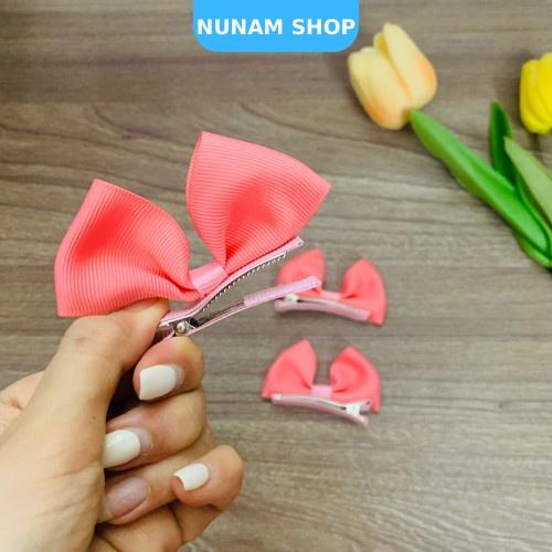 Set 2 kẹp tóc nơ công chúa siêu đáng yêu hottrend Nunam shop