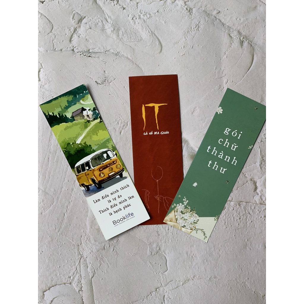 Bookmark kẹp sách giấy cứng