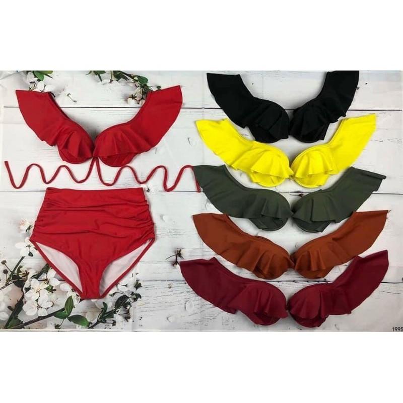 Bikini gọng cánh tiên, quần lưng cao che khuyết điểm