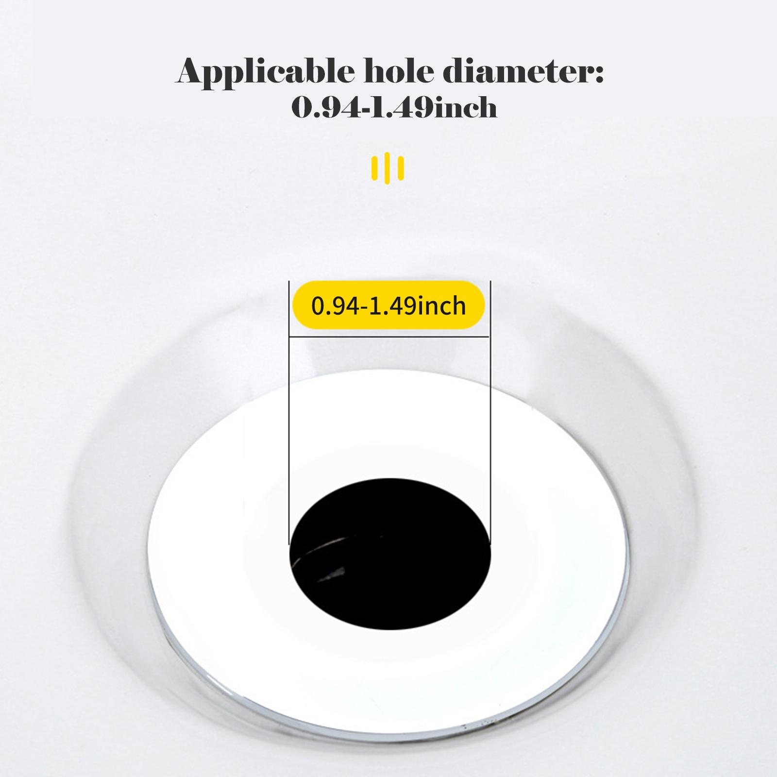 Nút lọc chìm có thể bật lên bồn rửa mặt lavabo nhà tắm bằng thép không gỉ, ngăn tóc và vật thể lạ, thoát nước
