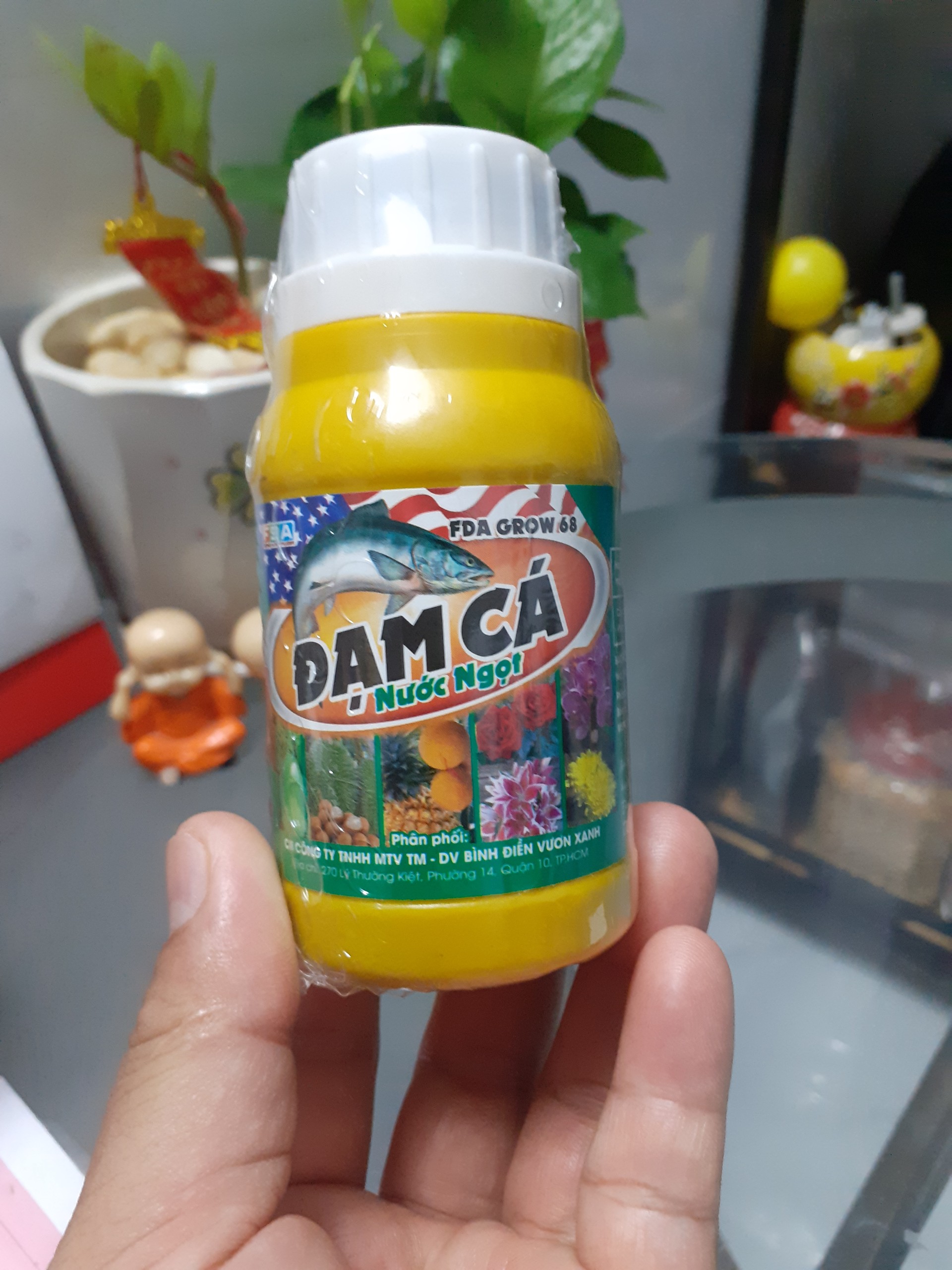 Chai 100ml Đạm cá nước ngọt FDA Grow 68