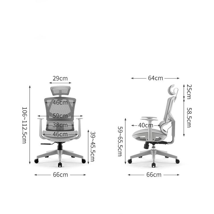 Ghế văn phòng thiết kế công thái học Ergonomic tựa thắt lưng điều chỉnh nâng hạ bảo vệ cột sống SIHOO M91 Vito cao cấp (Full lưới)