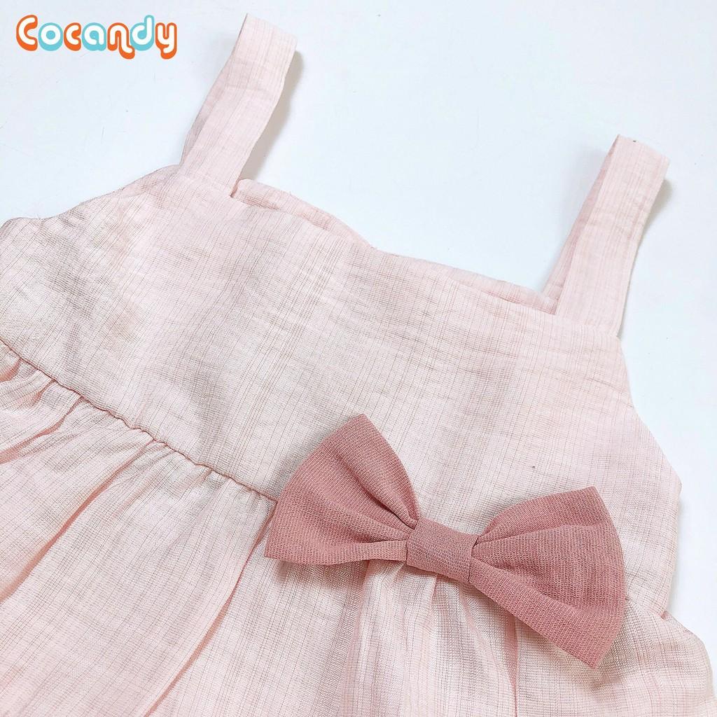 Set váy hồng 3 chi tiết cho bé của COCANDY mã SV107130