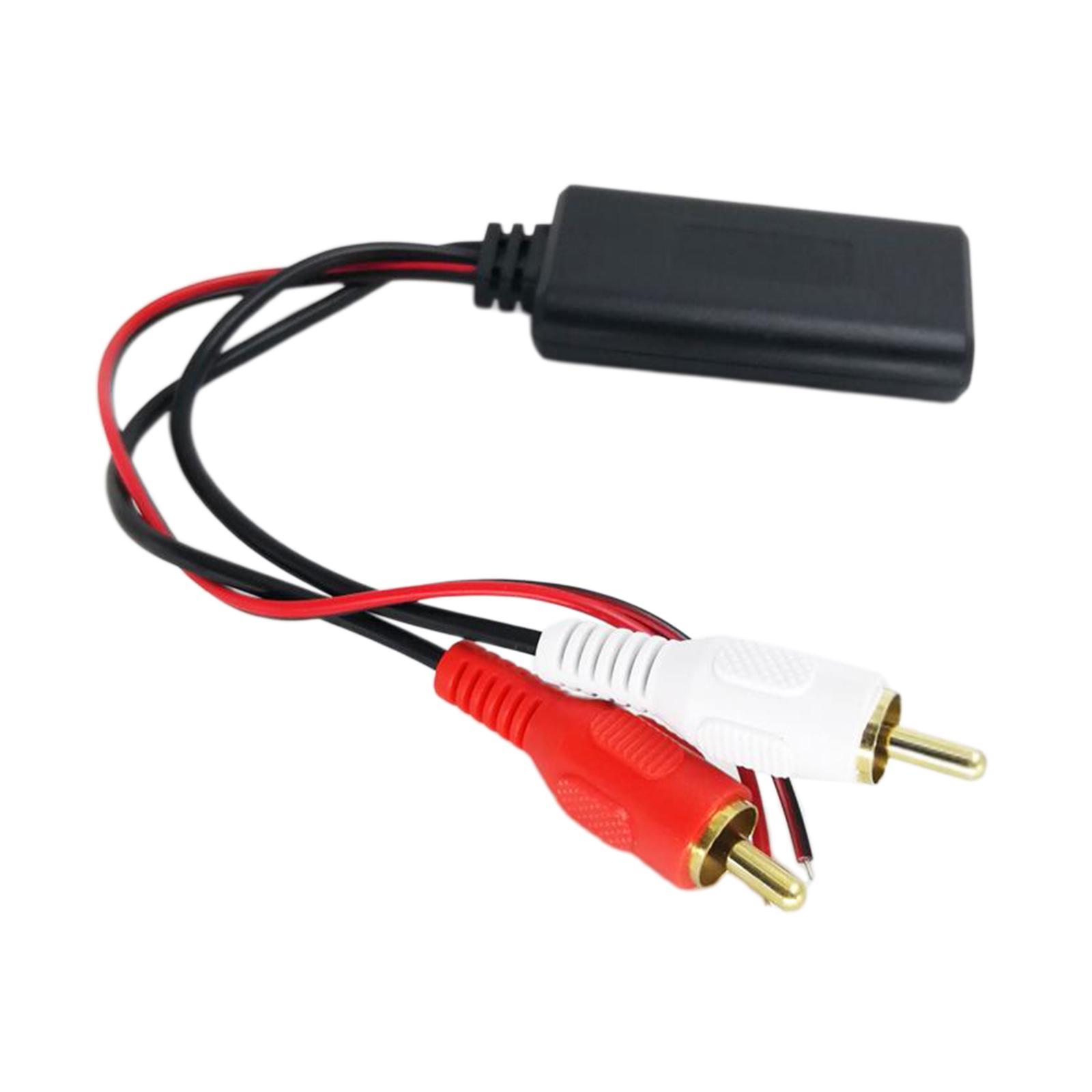 4X 2-in-1 Auto Radio USB Bluetooth Adapter Stereo Wireless Audio Wire 2 RCA