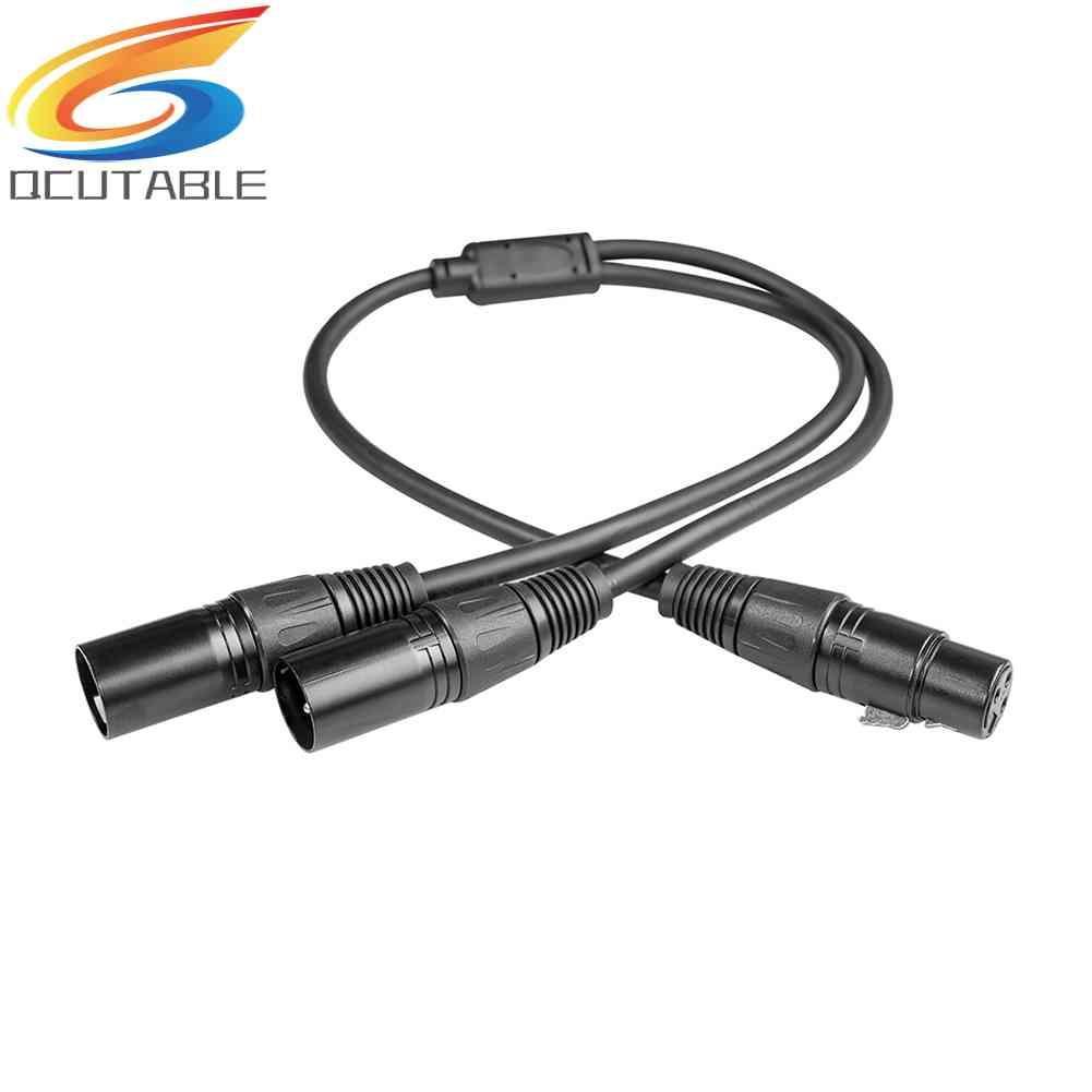 Cáp Chia 3 Pin XLR Sang XLR KéP HìNh Chữ Y 50cm - MàU Đen