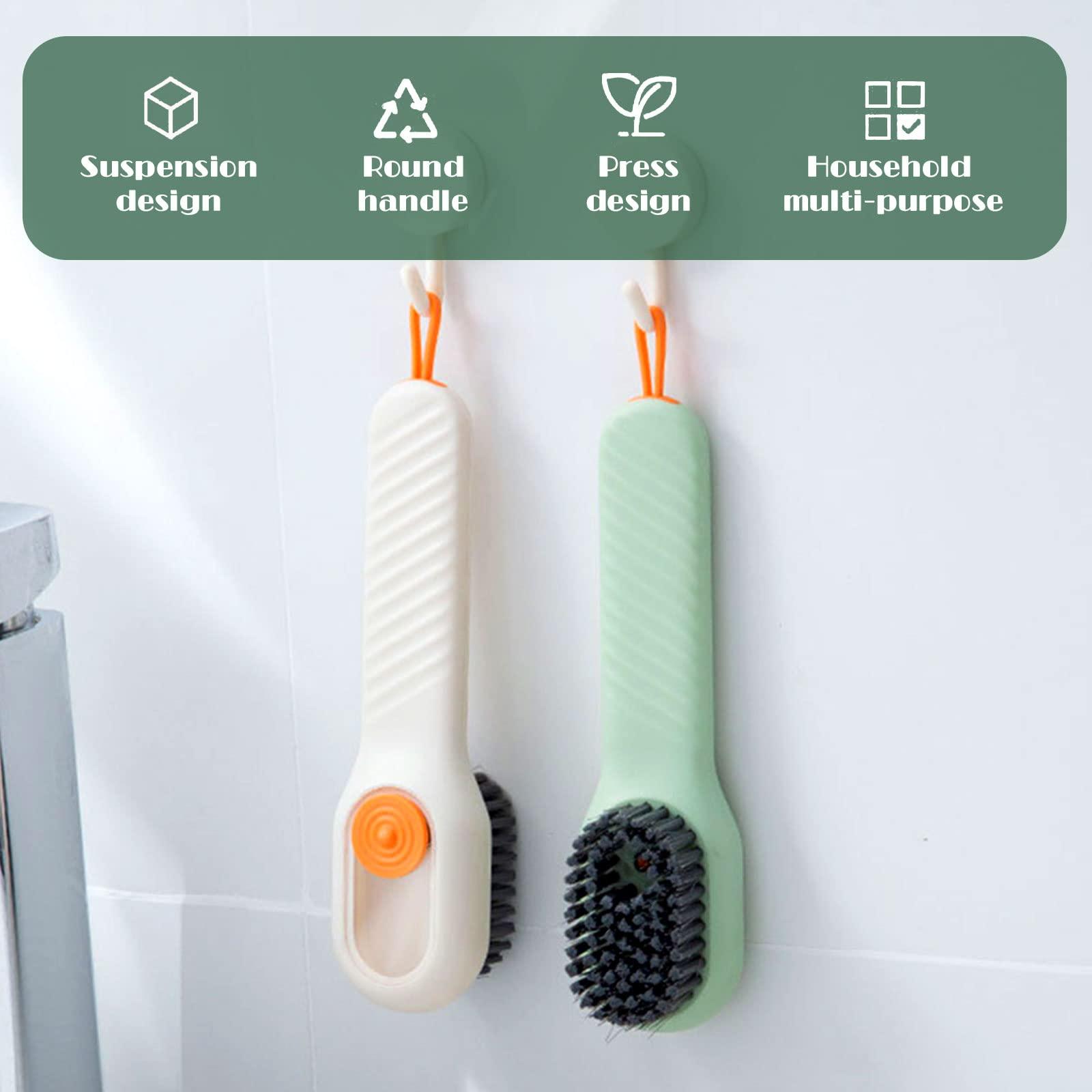 2 miếng bàn chải làm sạch hộ gia đình với lông mềm, bàn chải giày lỏng đa chức