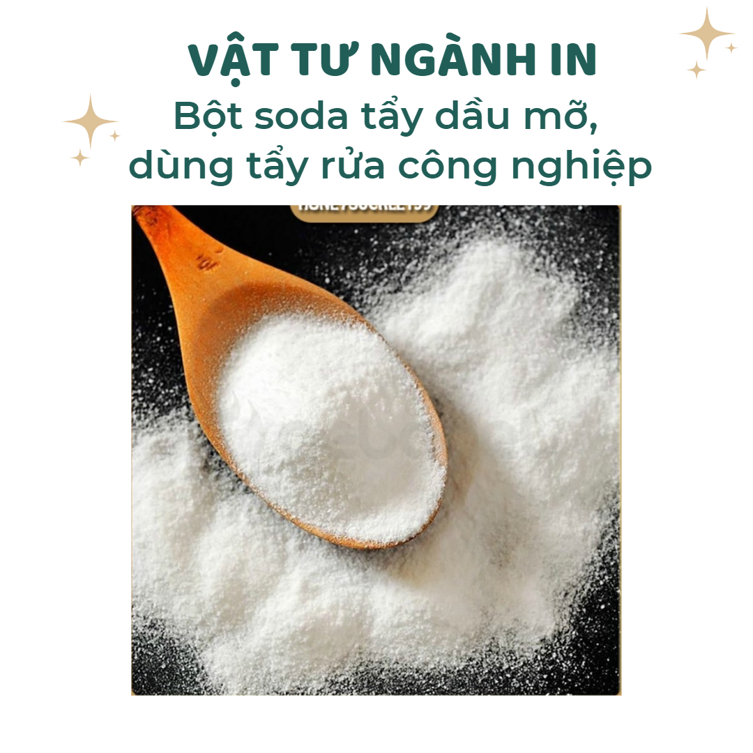Bột Soda dùng để tẩy rửa, tẩy vết dầu mỡ, tẩy rửa công nghiệp, bao 10 ký