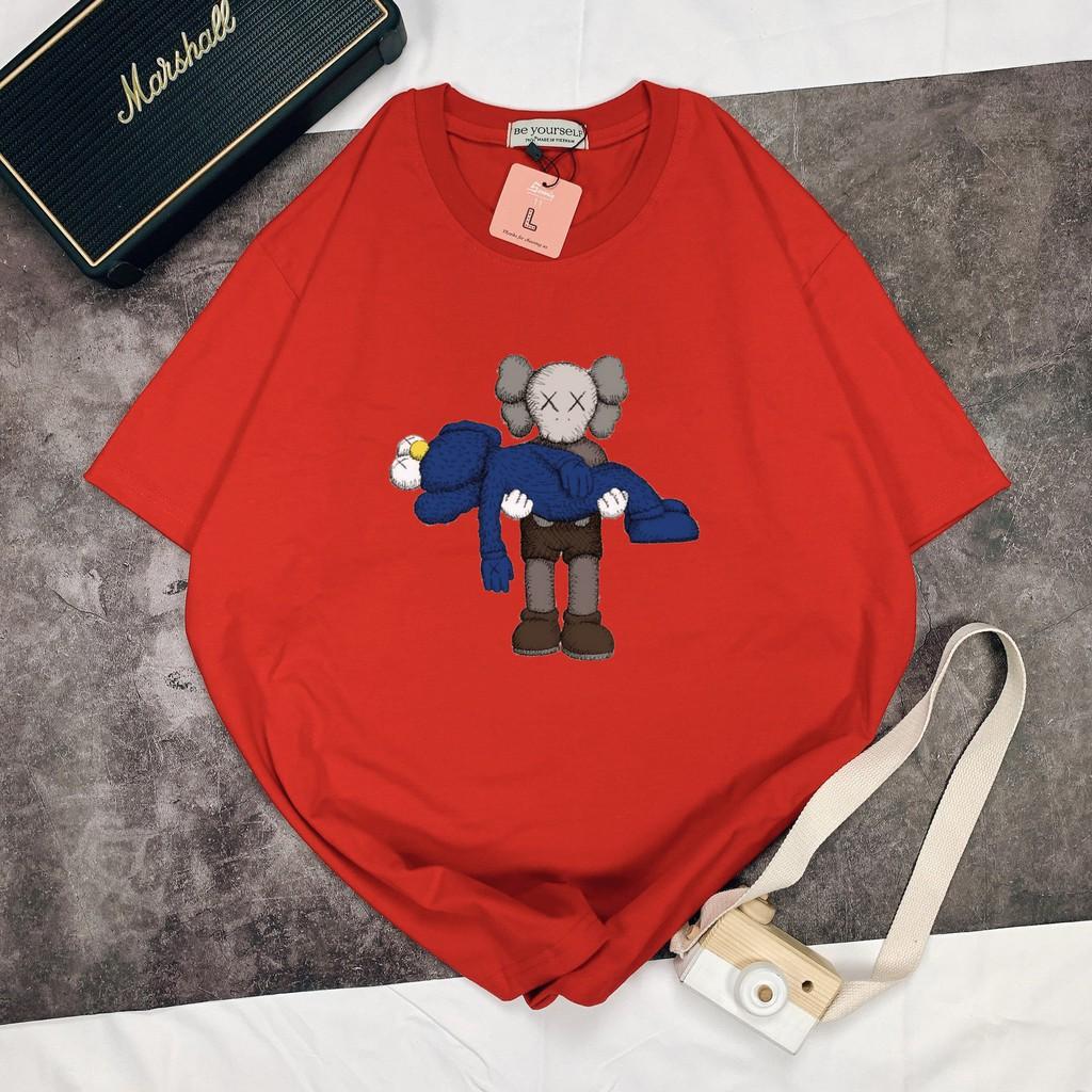 Áo thun tay ngắn Be Yourself unisex size M L XL - gấu ẵm nhau