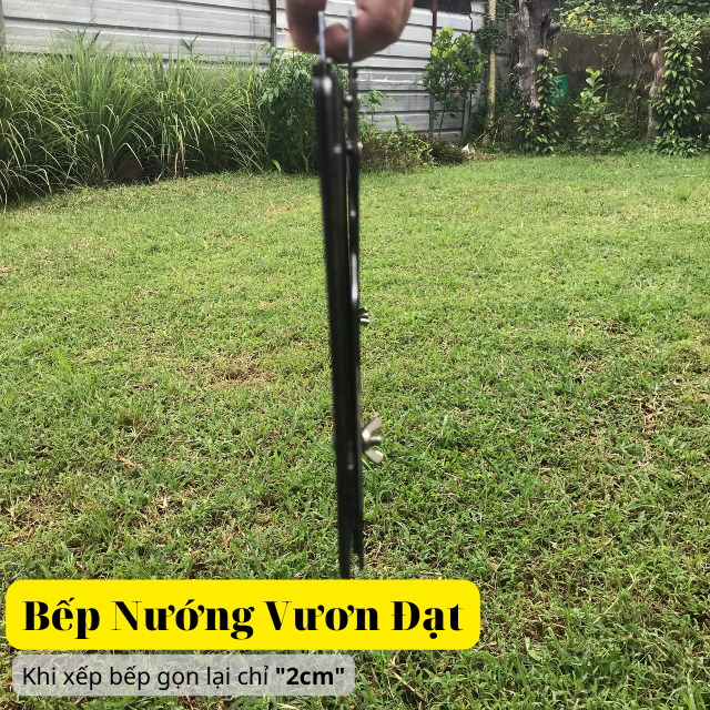 Bếp nướng than BBQ lắp ghép | Có khay hứng tro | Kích thước 40x30cm