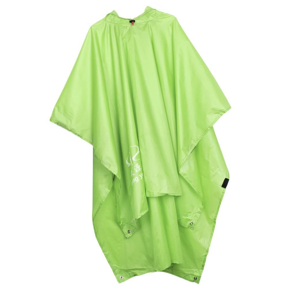 Multifunction Raincoat Poncho Cover Tent Hiking Rainwear