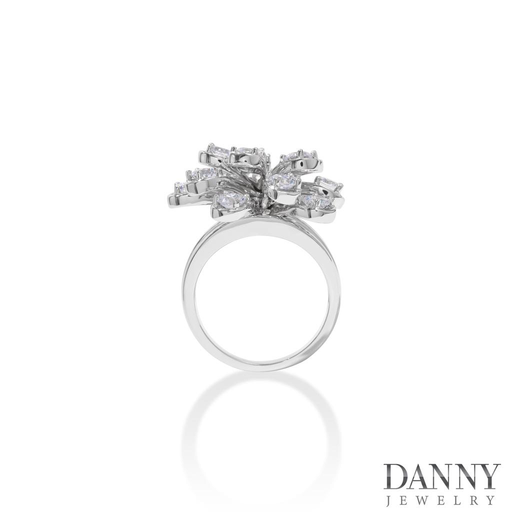 Nhẫn Nữ Danny Jewelry Bạc 925 Xi Rhodium Đính Đá Peridot/CZ SPLRA1020
