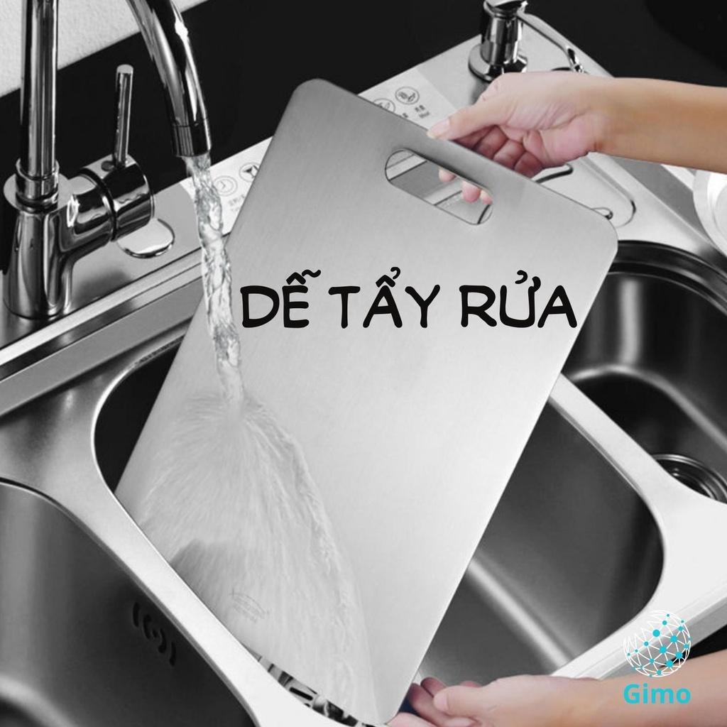 THỚT INOX 304 CAO CẤP SIZE LỚN Kháng Khuẩn Cường Lực- Vệ Sinh Dễ Dàng- Rã Đông Nhanh - Chống Ẩm Mốc