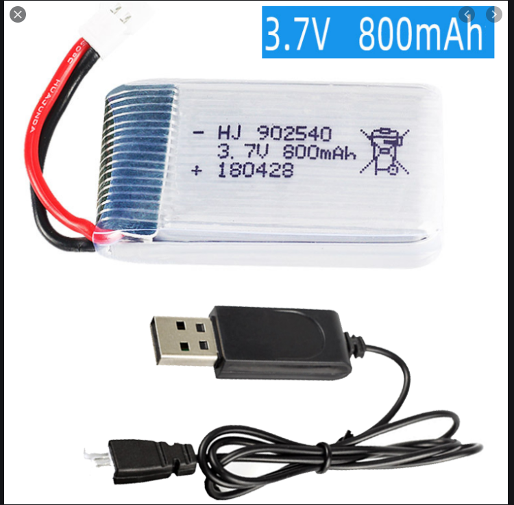 Pin kèm sạc 3.7v 800mah Pin sạc máy bay