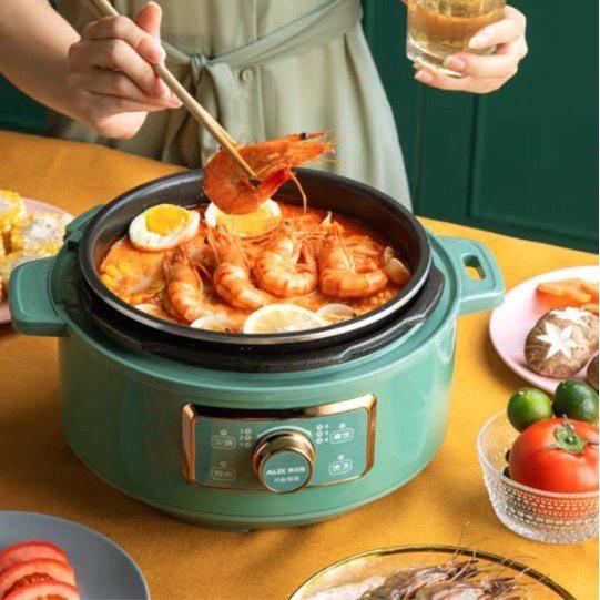 Nồi Áp Suất Dung Tích 3L Dùng Nấu Lẩu, Chiên Sào, Hầm 6 Chế Độ Đa Năng