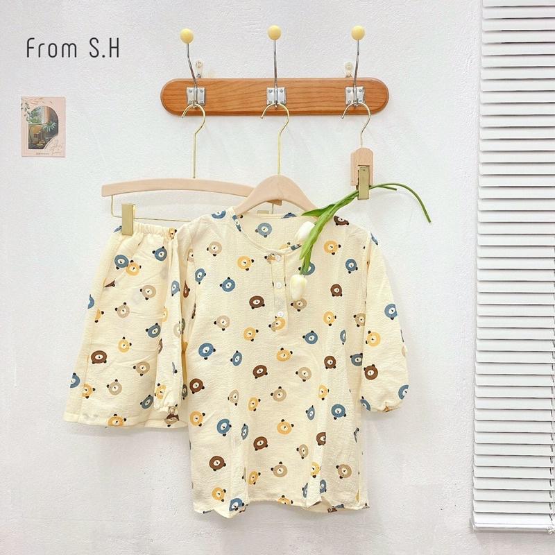 Bộ đồ ngủ kute, bộ đồ pizama có thể mặc như bộ bầu hoặc bộ sau sinh