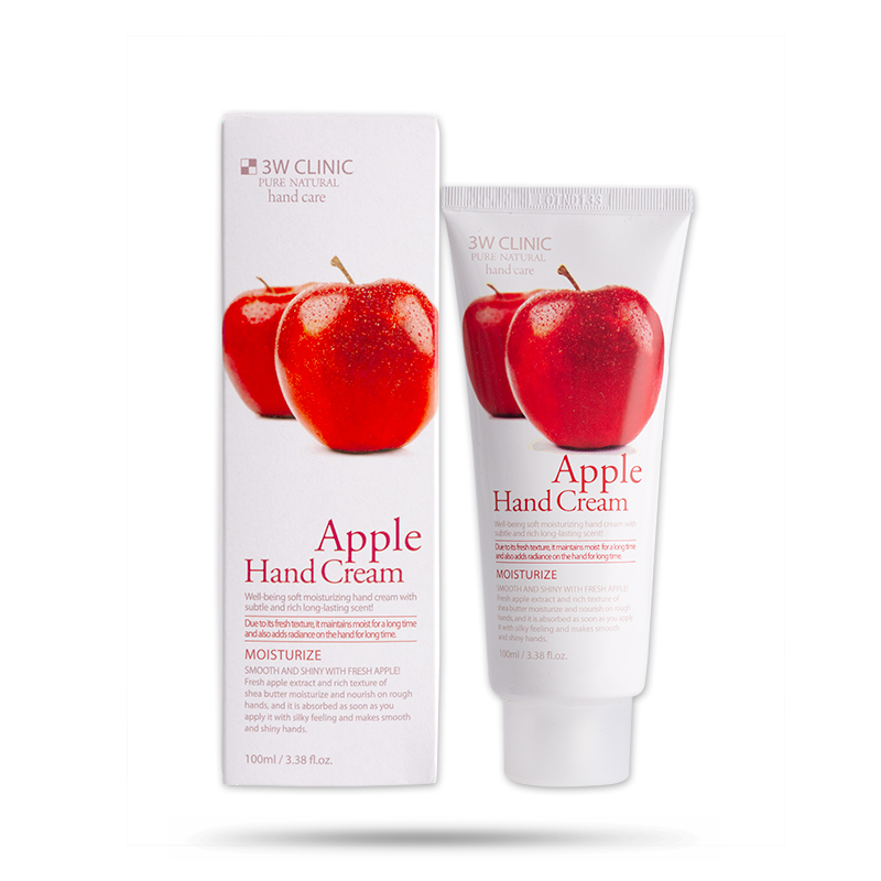 Kem Dưỡng Da Tay Hương Táo 3W Clinic Apple Hand Cream 100ml