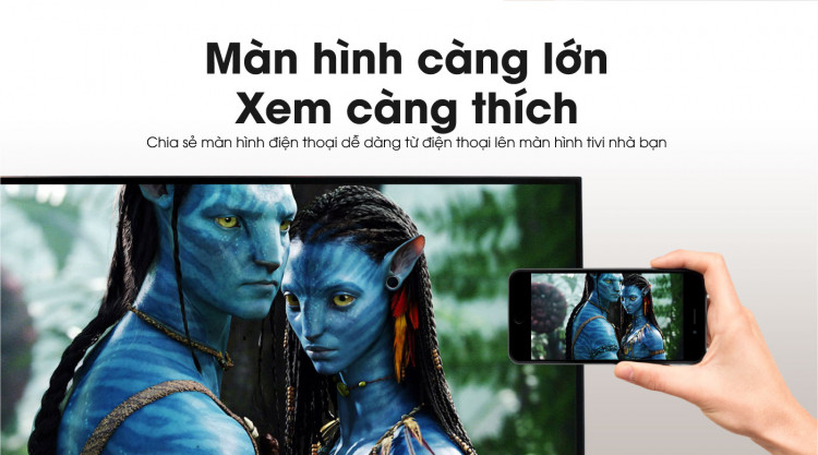 chia sẻ màn hình điện thoại lên tivi SANCO