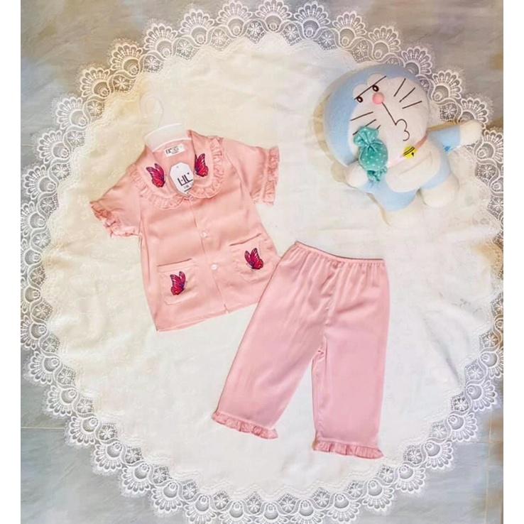 Bộ pijama latin ngắn in H&amp;U cho bé từ 10-15 kí siêu cưng