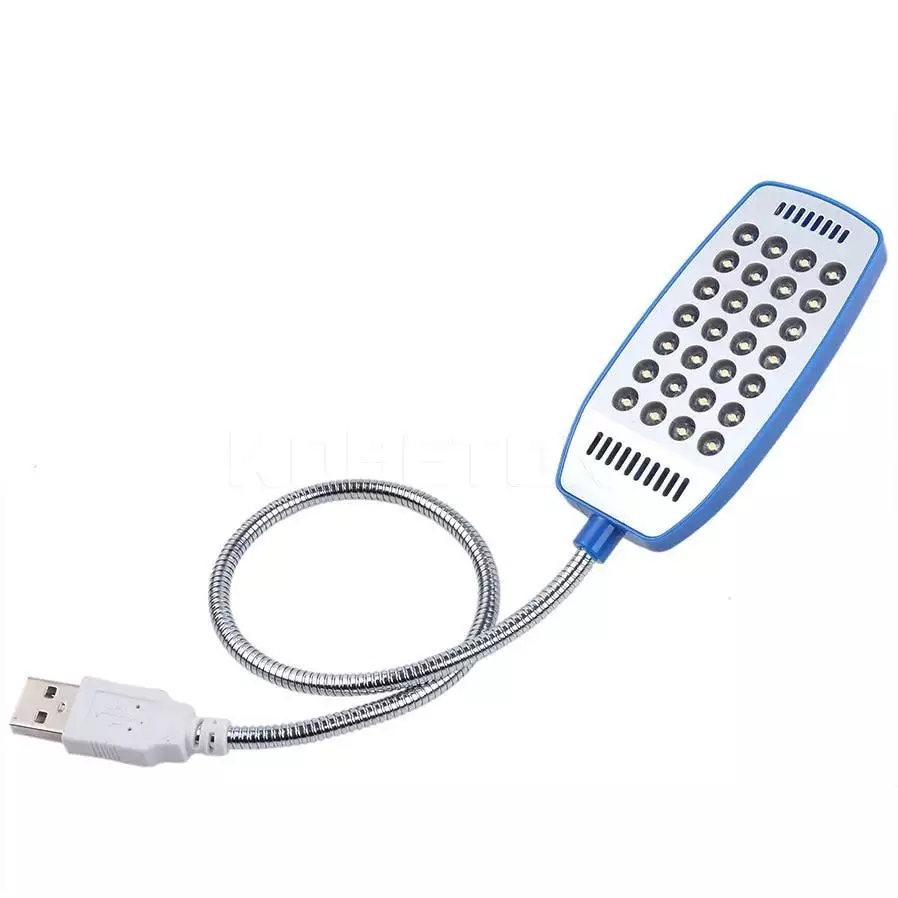 Đèn Led 28 Bóng Cổng Usb Thân Kim Loại Có Thể Uốn Cong - Hàng Chính Hãng (Giao Màu Ngẫu Nhiên)