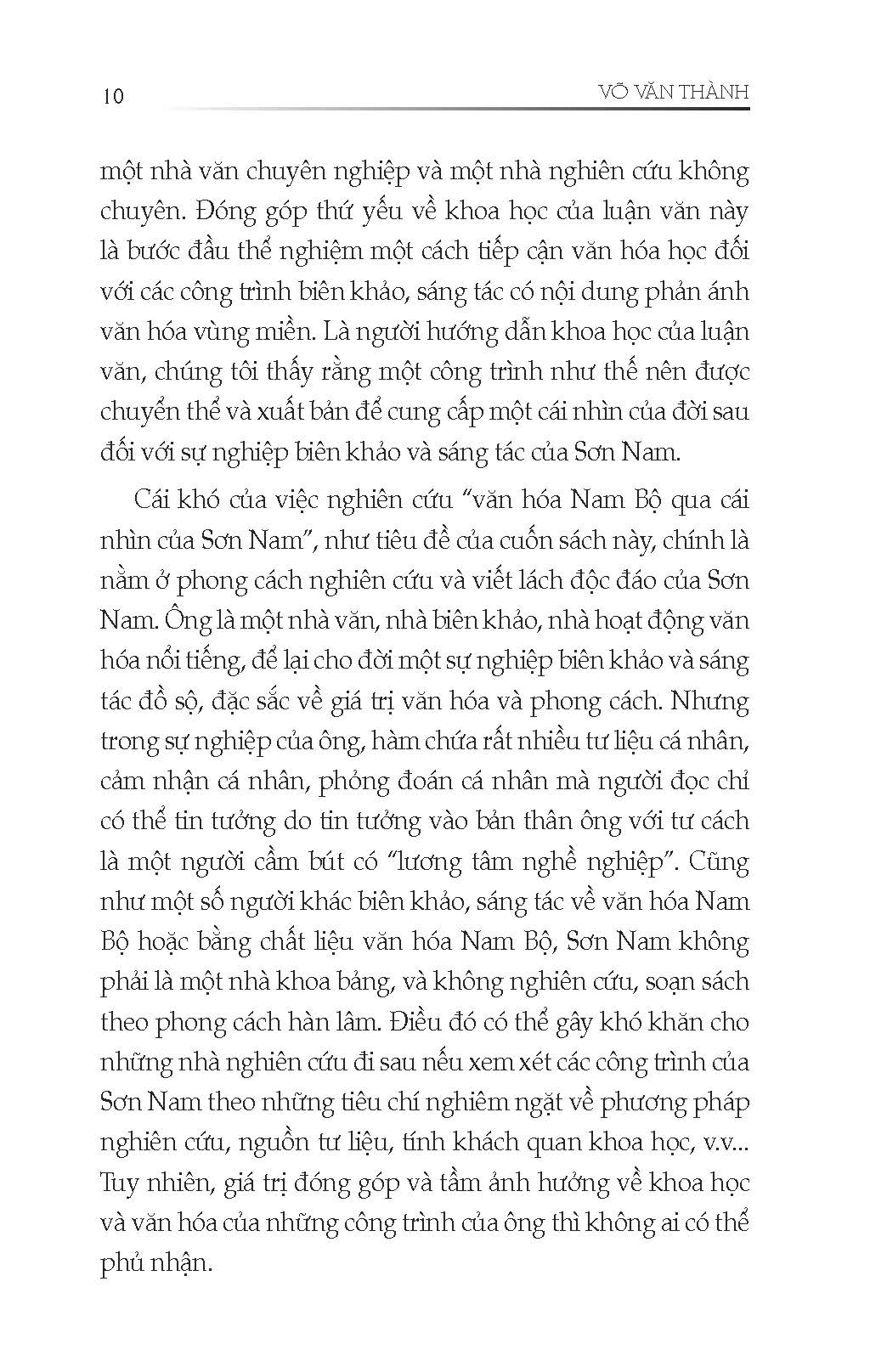 Văn Hóa Nam Bộ Qua Cái Nhìn Của Sơn Nam