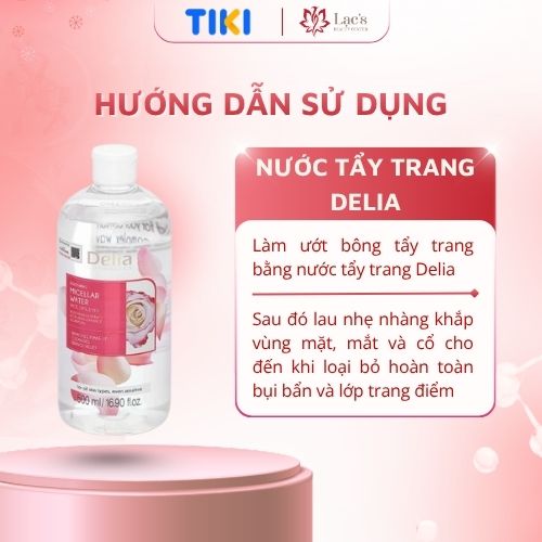 Nước tẩy trang - DELIA Cosmetics Soothing Micellar Water 500ml