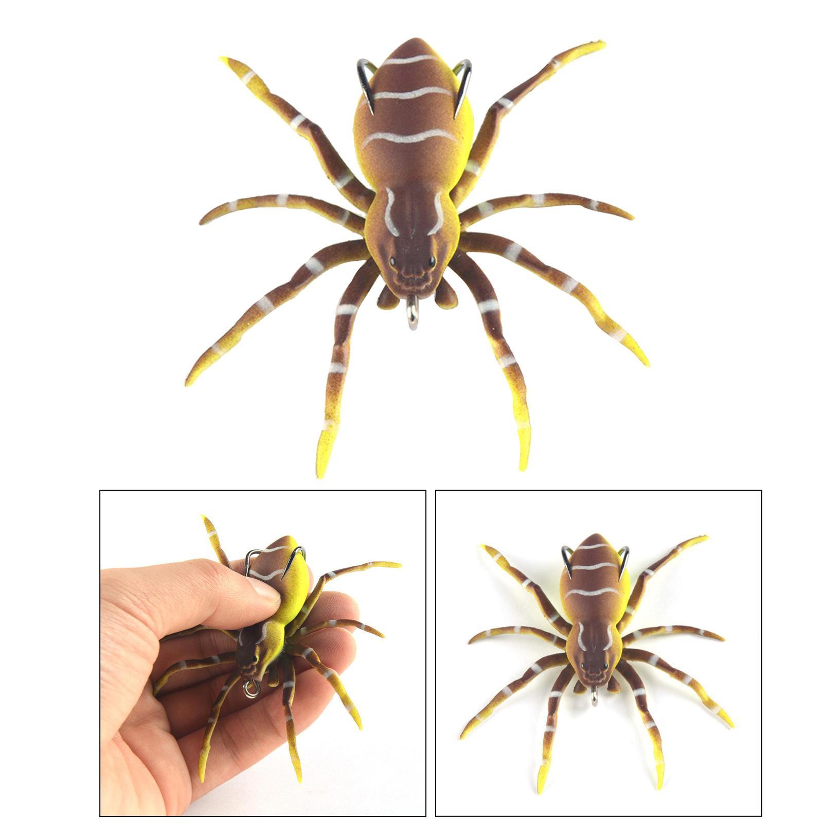 2xSpider Soft Bait 3.1" Bait Artificial Lures Fishing Lure Outdoor Type 5