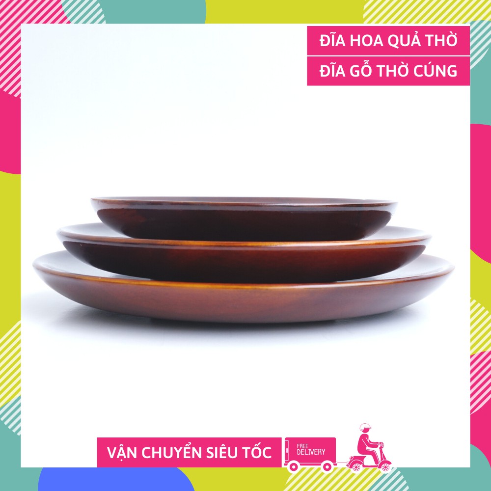 Dĩa gỗ thờ đựng trái cây đĩa gỗ thờ cúng - Nhiều kích cỡ