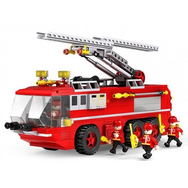 Đồ Chơi Lắp Ráp Phát Triển Trí Tuệ - Xe Cứu Hỏa COGO No.3615