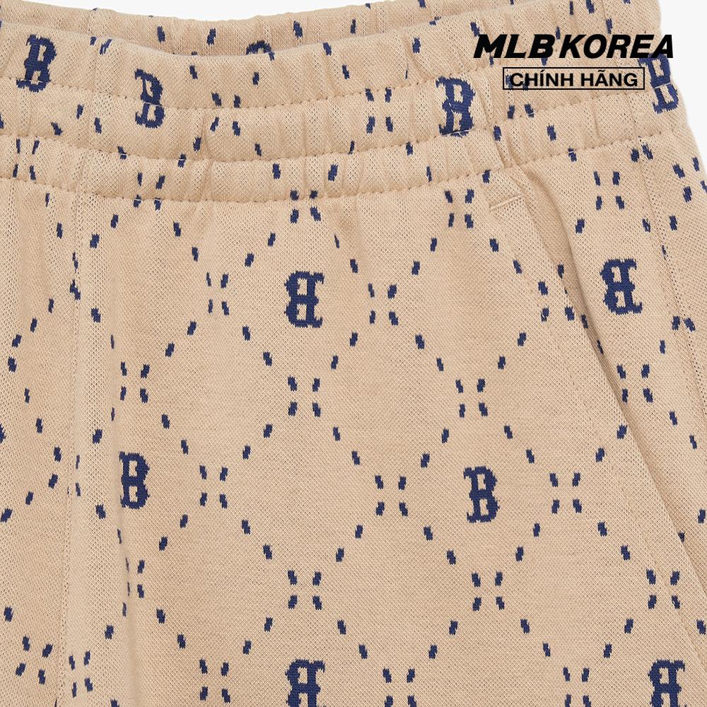 MLB - Quần shorts ngắn nữ lưng thun Dia Monogram All Over 4 In 3FSPM0133