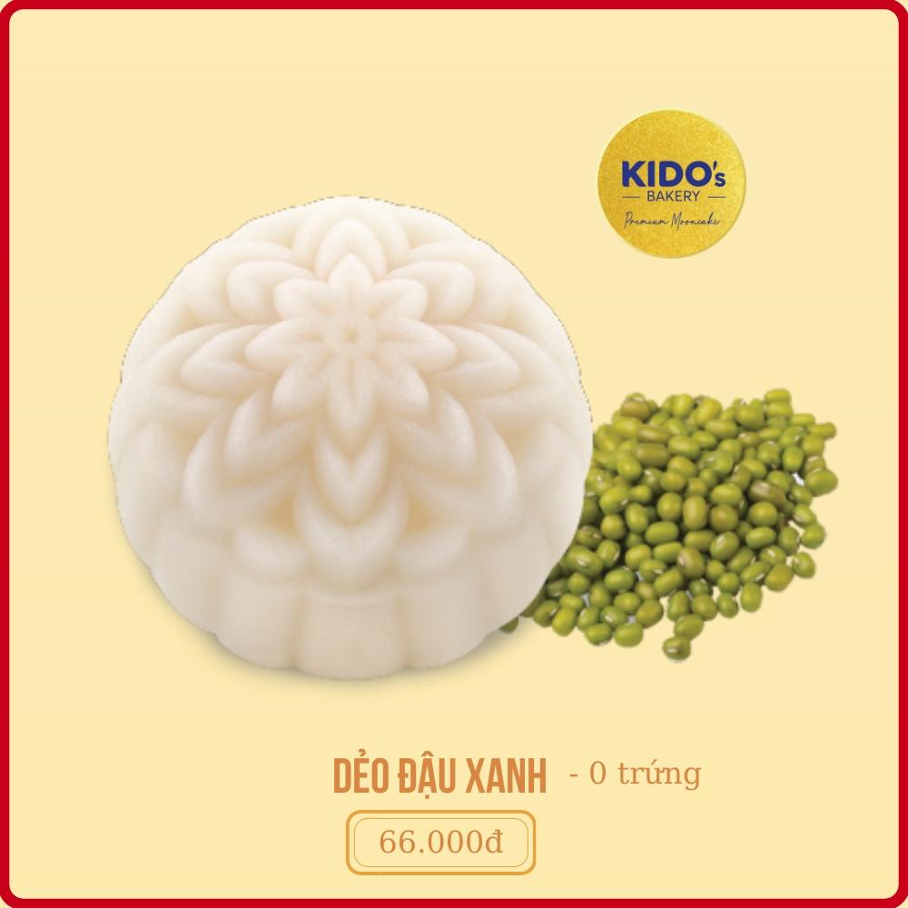 Bánh trung thu Dẻo Đậu Xanh 0 Trứng KIDO’s Bakery 150g (Tặng kèm hộp cao cấp-chỉ nhận đơn 2 bánh và 4 bánh)