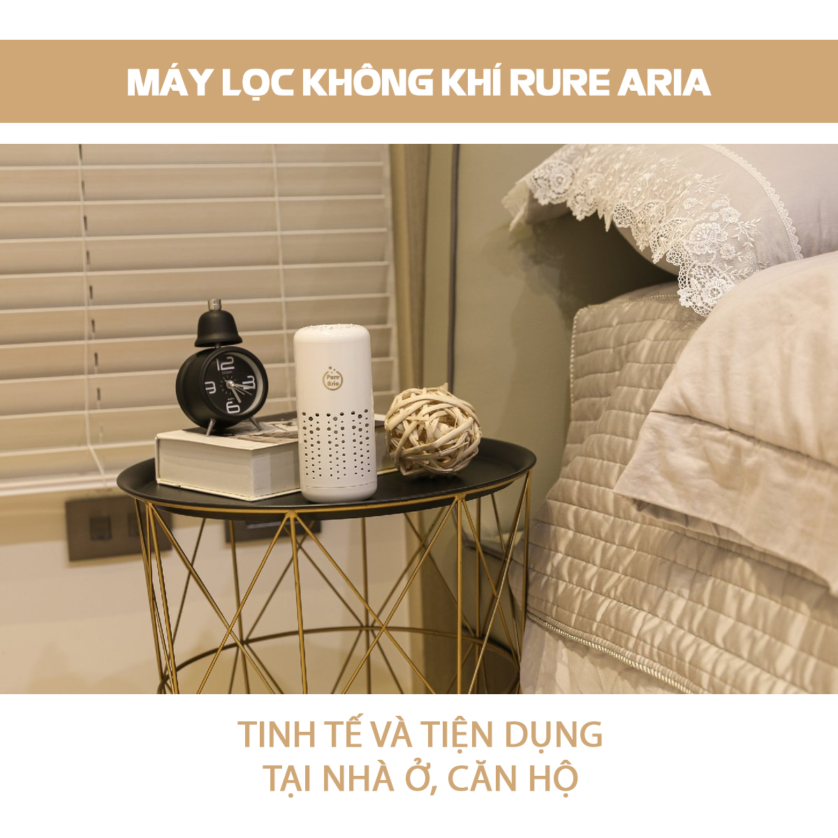 Máy Lọc Không Khí AIR-Q Pure Aria Q58-2 Màu Trắng