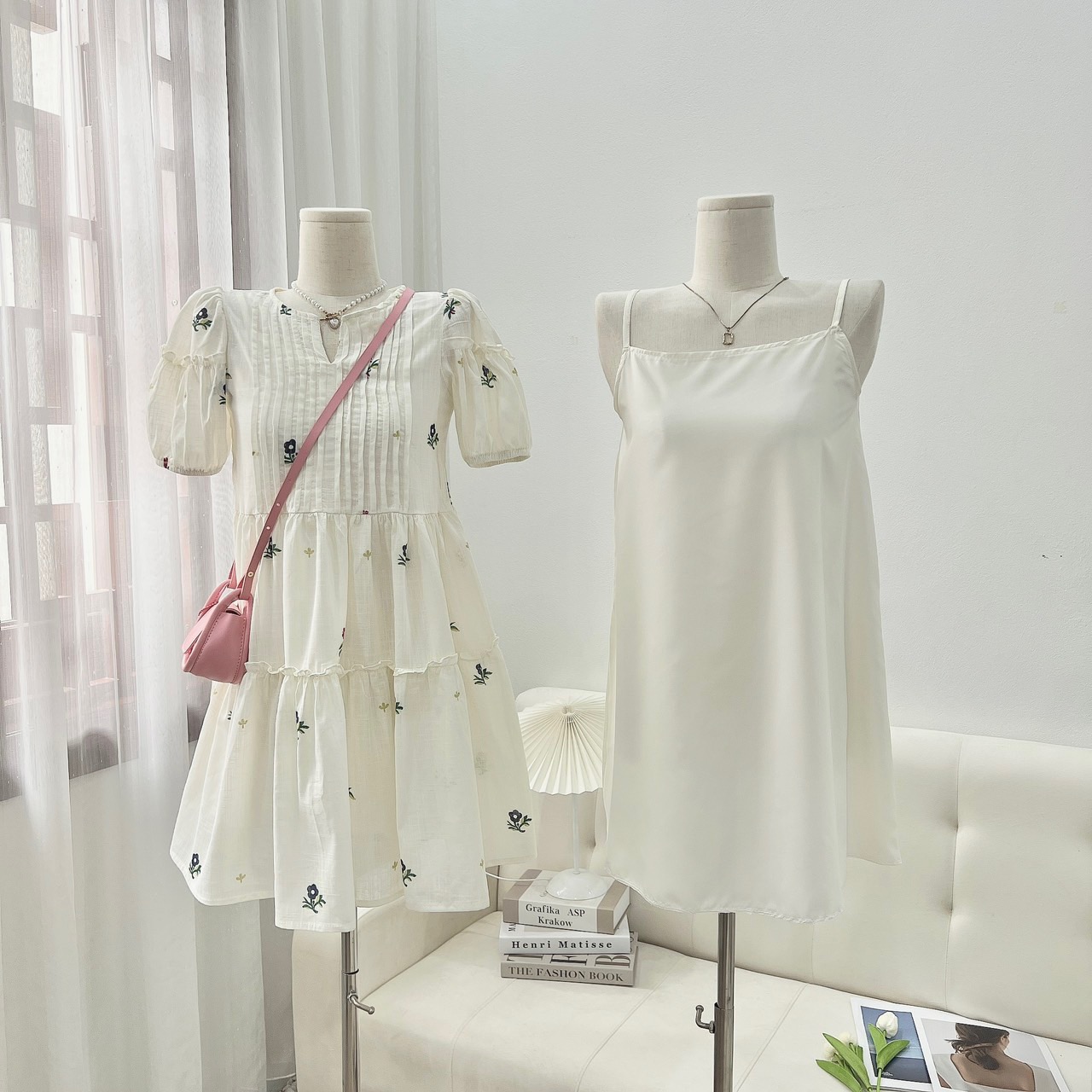 Đầm babydoll hoa ulzzang hàn quốc