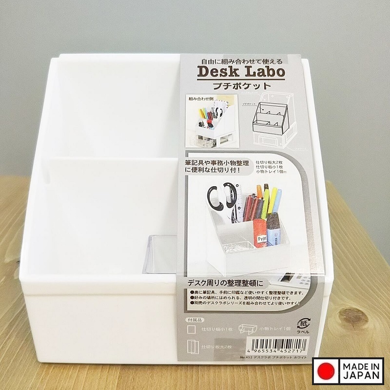 Khay đựng đồ đa dụng 2 ngăn Desk Labo - Made in Japan