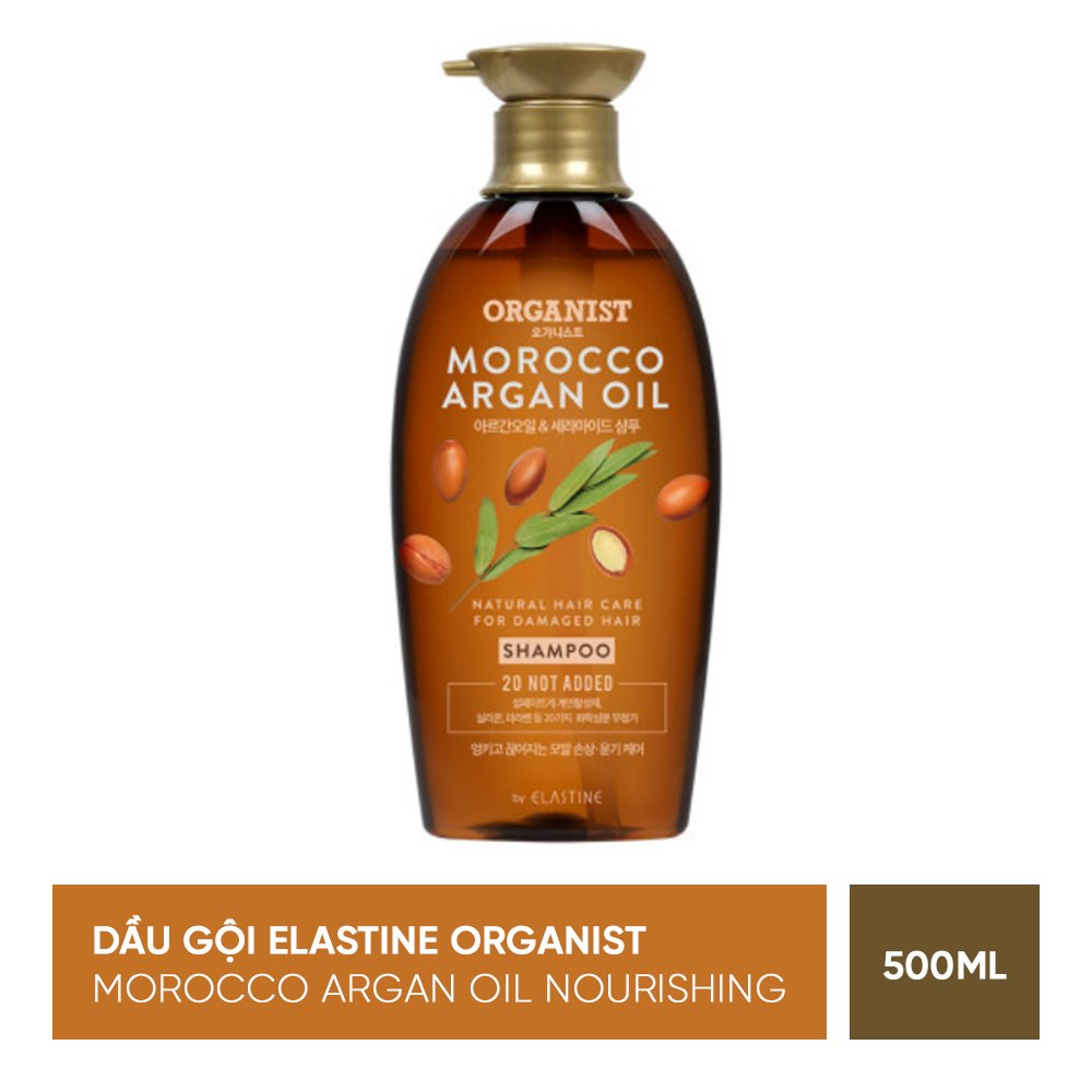 Bộ đôi Dầu gội và dầu xả nuôi dưỡng tóc Organist chiết xuất từ tinh dầu Morocco Argan - Dành cho tóc hư tổn
