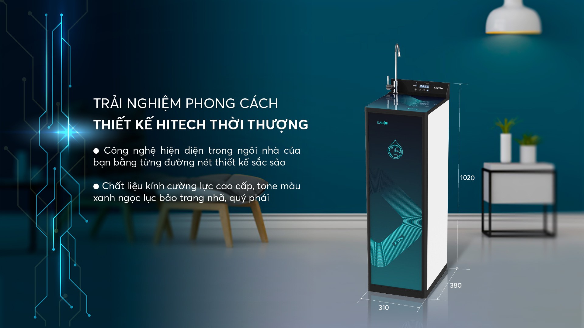 Máy lọc nước Karofi KAQ-P95 - Hàng chính hãng