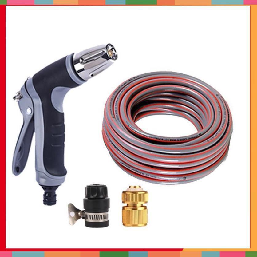 Bộ dây và vòi xịt tăng áp rửa xe tưới cây 3-5M  206817