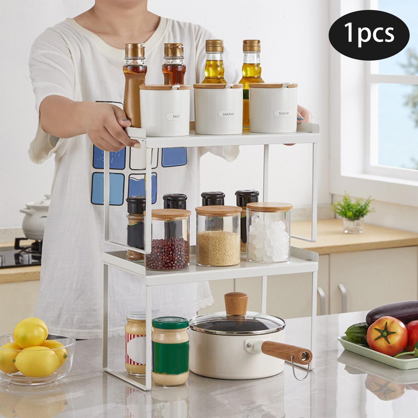 Cosmetic Holder Standing Shelf Bathroom Shelf for Desktop Cupboard Kitchen Countertop