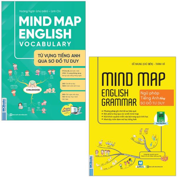 Combo Sách Mindmap English Grammar + Mindmap English Vocabulary