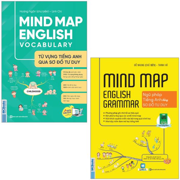 Combo Sách Mindmap English Grammar + Mindmap English Vocabulary (Bộ 2 Cuốn)