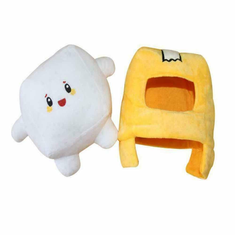 Zhenwei Lankybox Hộp Đựng Tai Nghe Cáp Sạc Tròn Foxy Đá Sang Trọng Đồ Chơi Có Thể Tháo Rời Hoạt Hình Cáo Búp Bê Nhồi Bông Lankybox Cát Đá Sang Trọng Búp Bê Trẻ Em Quà Tặng Dễ Thương Gối