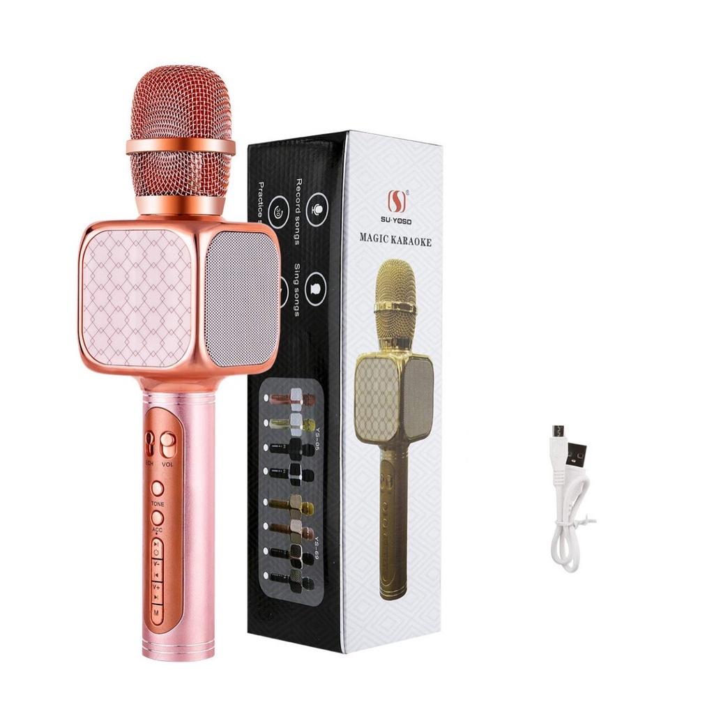 Micro karaoke G01 YS 69 kèm loa bluetooth, thu âm, lọc tiếng ồn mua ngay nhận Voucher 50.000